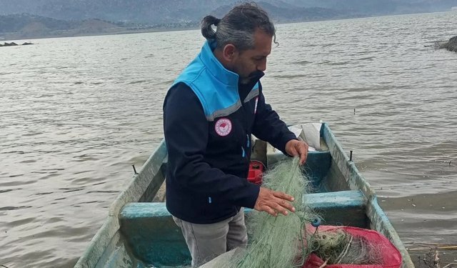 Boyabat Barajı'nda kaçak avlanma denetimi yapıldı