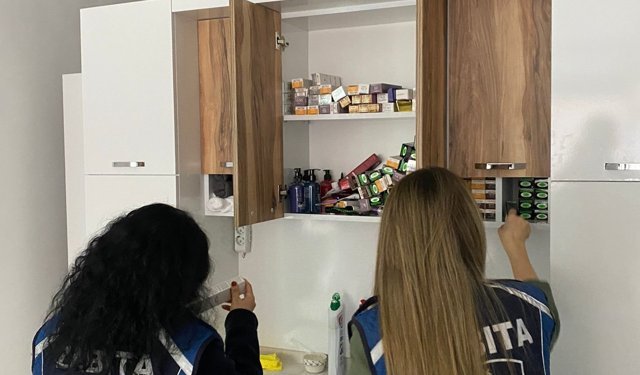 Çorum'da kuaförlerde bulunan son kullanma tarihi geçmiş 563 ürüne el konuldu