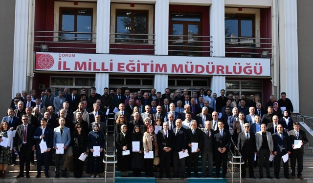 Çorum'da 'Okulum Temiz' belge takdim töreni düzenlendi