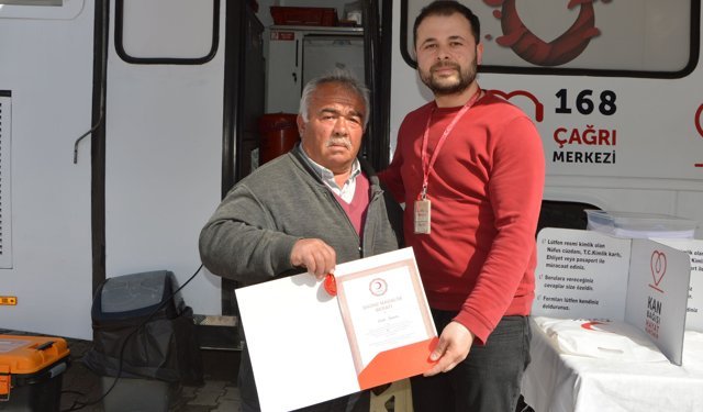 Havza'da 60 ünite kan bağışı alındı