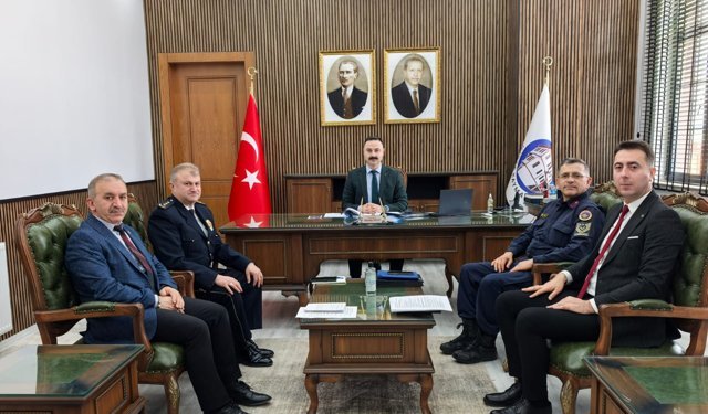 Havza'da Samsunspor maçları öncesi güvenlik toplantısı yapıldı