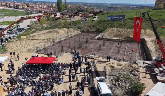 Karabük'te 1000 kişilik Kuba Camisi'nin temeli atıldı