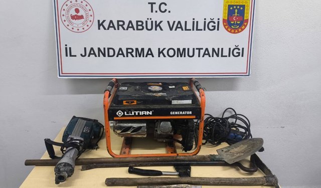 Karabük'te kaçak kazı operasyonunda 6 şüpheli yakalandı