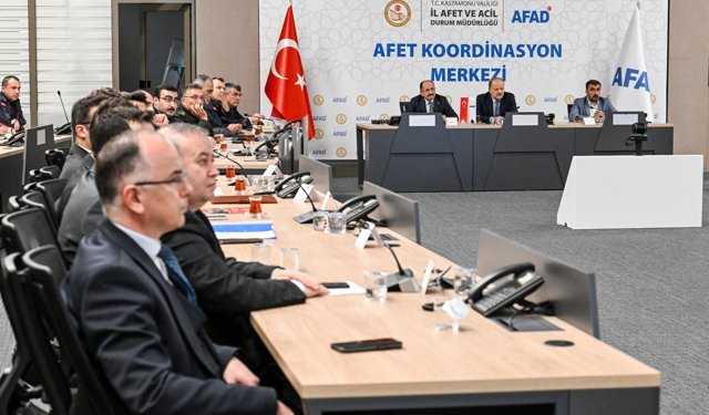 Kastamonu'da acil durum sığınakları görüşüldü