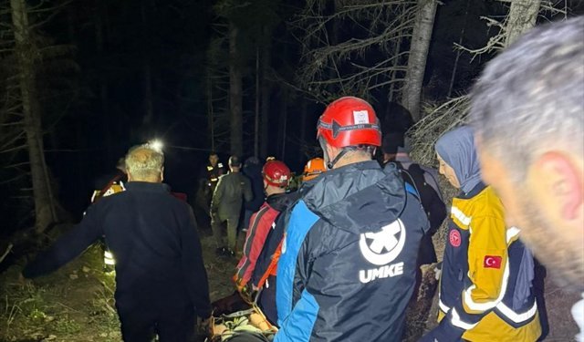 UÇURUMDAN DÜŞTÜ, SON ANDA KURTARILDI