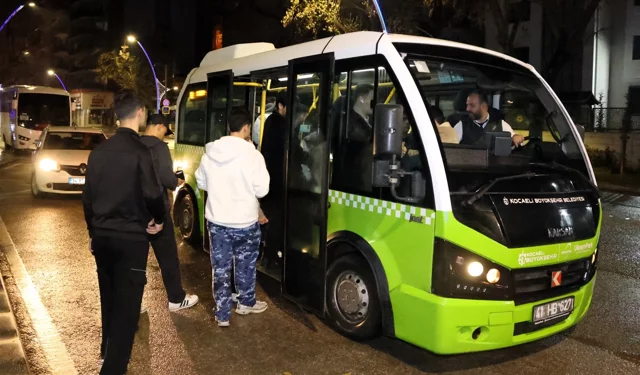 Kocaeli'nin gece seferlerine ilgi her geçen gün artıyor