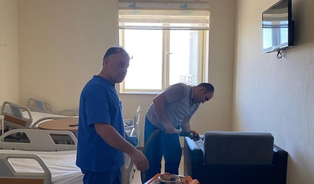 Niksar Devlet Hastanesinde bahar temizliği yapıldı