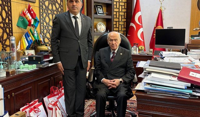 Samsun İl Başkanı Mucur, MHP Genel Başkanı Bahçeli'yi ziyaret etti