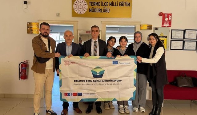 Terme'de Erasmus+ projeleri ile öğrenci ve öğretmenler uluslararası deneyim kazanıyor