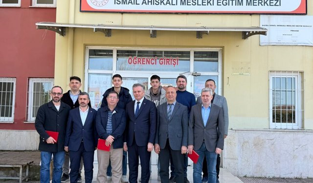 Ticaret İl Müdürü Turpçu'dan Bafra İsmail Ahıskalı Mesleki Eğitim Merkezine ziyaret