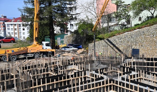 Trabzon'da inşa edilecek caminin temeli törenle atıldı