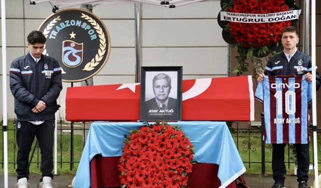 Trabzonspor'un eski başkanı Atay Aktuğ, son yolculuğuna uğurlandı