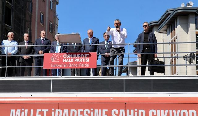 CHP Genel Başkanı Özel, partisinin Rize mitinginde konuştu: