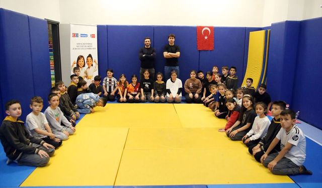 Kastamonu'da kırsal bölgedeki çocuklar sporla buluşturuluyor
