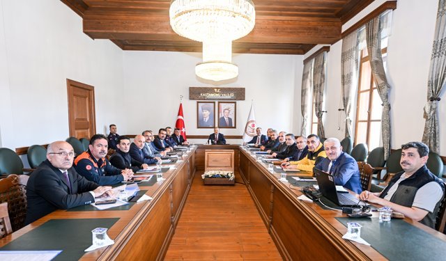 Kastamonu'da orman yangınlarıyla mücadele çalışmaları değerlendirildi