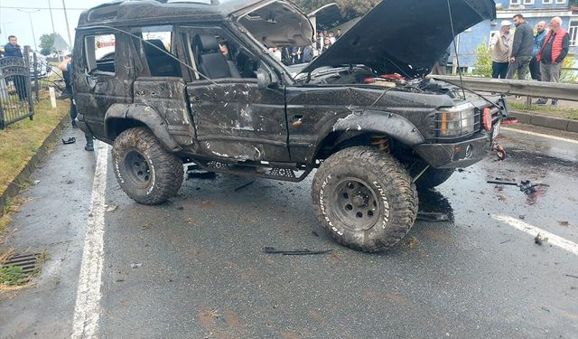 Rize'de trafik kazasında 1 kişi öldü, 7 kişi yaralandı