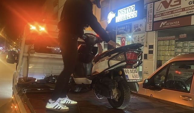 Tokat'ta plakada değişiklik yapan motosiklet sürücüsüne 140 bin lira para cezası verildi
