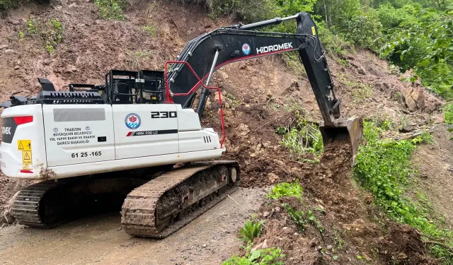 Trabzon'da sel ve heyelan seferberliği