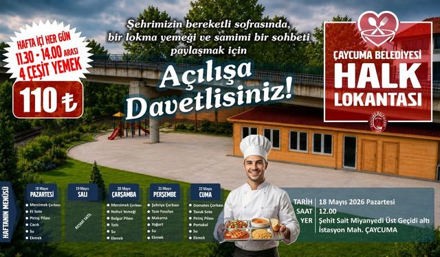 HALK LOKANTASI HİZMETE GİRİYOR