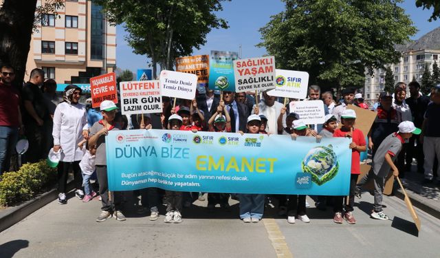 Amasya'da 'Çevreye Saygı' yürüyüşü yapıldı