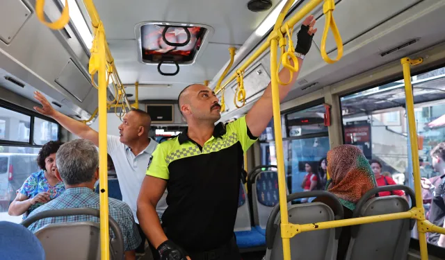 Antalya'da halk otobüslerine klima denetimi
