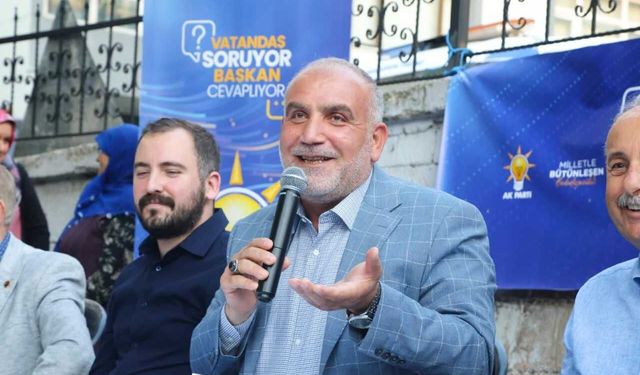 Canik Belediye Başkanı İbrahim Sandıkçı, mahalle toplantısına katıldı