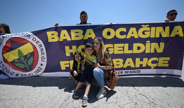 Fenerbahçe kafilesi, Düzce'ye geldi