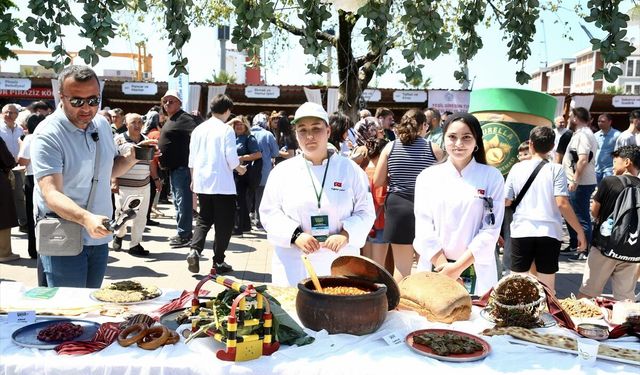 Giresun'un 'yeşil lezzetleri' gastronomi festivalinde tanıtıldı