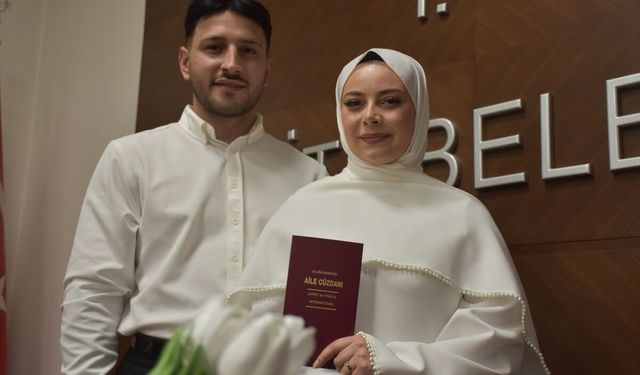 Gümüşhane'de 14 çift nikah için '06.06.2026'yı seçti