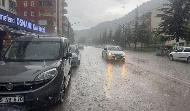 GÜNCELLEME - Gümüşhane'de sağanak ve dolu etkili oldu
