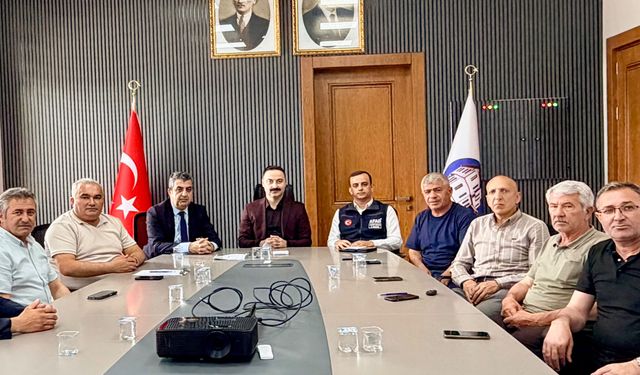 Havza'da sel sonrası yapılan çalışmalar değerlendirildi
