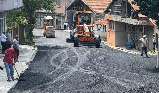 KANDİLLİ'DE ASFALT SEZONU BAŞLADI