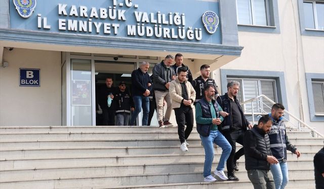 Karabük merkezli suç örgütü operasyonunda 7 şüpheli tutuklandı