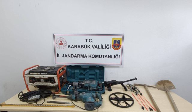 Karabük'te izinsiz kazı ve uyuşturucu operasyonlarında 10 şüpheli gözaltına alındı