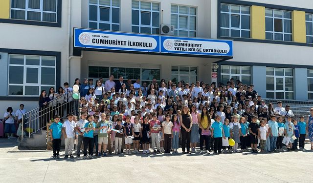 Kargı'da 1350 öğrenci karne sevinci yaşadı