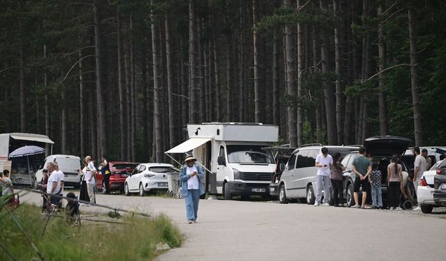 Mesafe ve mekan tanımayan 'Fenerbahçe' aşkıyla 1280 rakımlı yaylada kamp kurdular