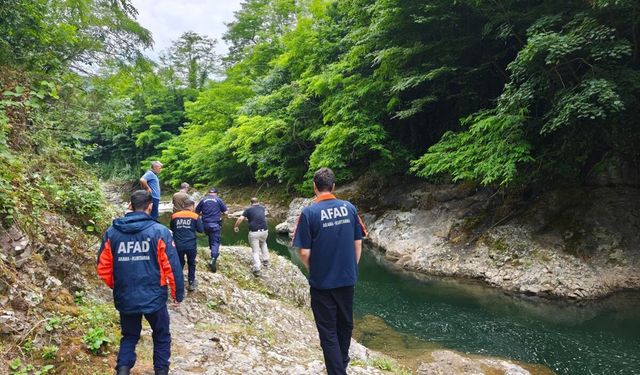 Ordu'da dereye düşen kişi öldü