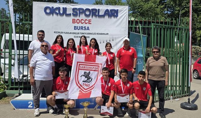 Samsun'un bocce'de üst üste ikinci kez Türkiye şampiyonluğu sevinci