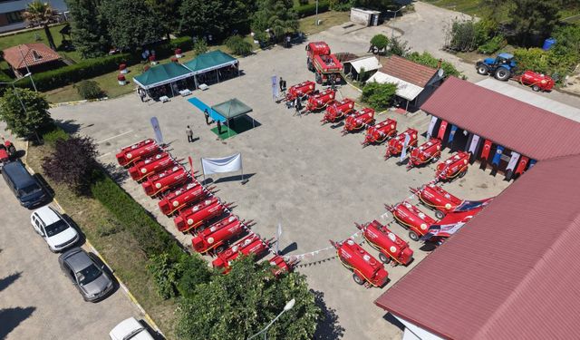 21 ADET SU TANKERİ MUHTARLIKLARA TESLİM EDİLDİ