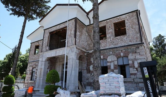 Tokat'ta tarihi belediye binasında restorasyon çalışmaları sürüyor
