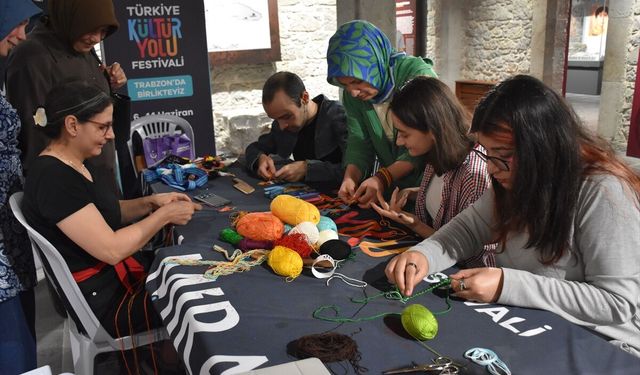Trabzon'da Kültür Yolu Festivali atölye çalışmasıyla devam etti