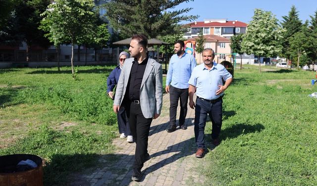 Vezirköprü'de 3 yeni park projesinde çalışmalar sürüyor