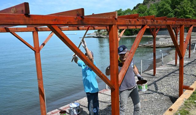 PLAJLAR YENİ SEZONA HAZIRLANIYOR