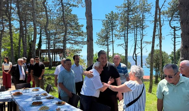 GAZİ VE EŞLERİNİ DİNLEDİ, DESTEK VERDİ
