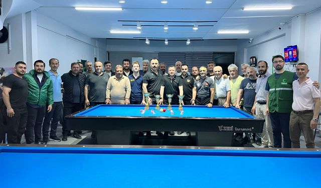 Yeşilay Karadeniz Bölgesi 3 Bant Bilardo Şampiyonası Samsun'da tamamlandı