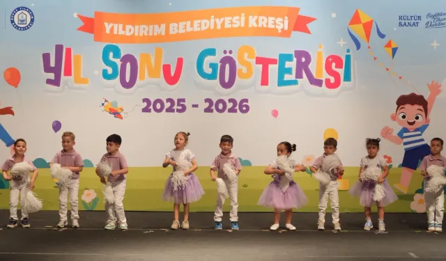 Yıldırım'da miniklerin mezuniyet coşkusu