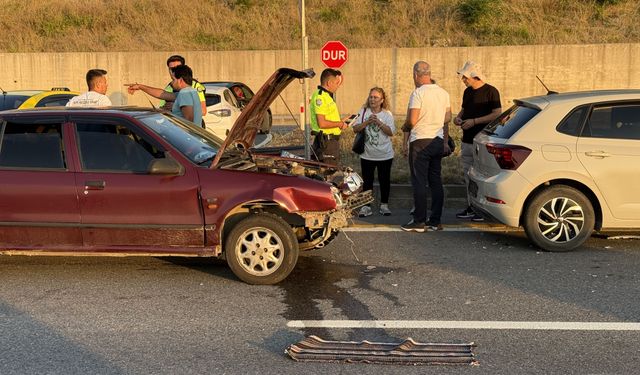 KAZA, SÜRÜCÜ HASTANEYE KALDIRILDI