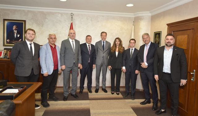 Belçika Büyükelçisi Van de Velde, TTSO'yu ziyaret etti