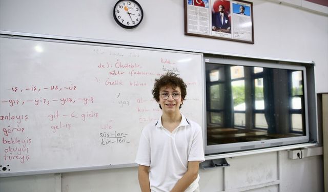 LGS'de tam puan alan Çınar Alp Çalış sayısal alanda ilerlemek istiyor