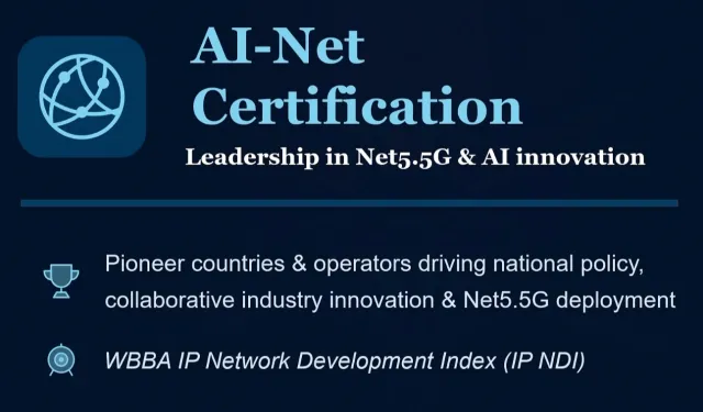Network 2030'a öncülük ediyor... WBBA, küresel çapta yetkili bir veri iletişimi sertifikası olan AI-Net'i resmi olarak başlattı